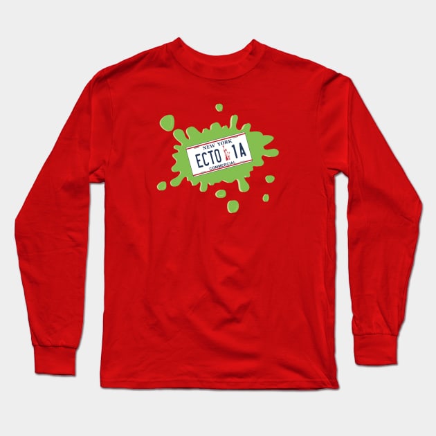 Ecto 1 Plate Long Sleeve T-Shirt by Nykos